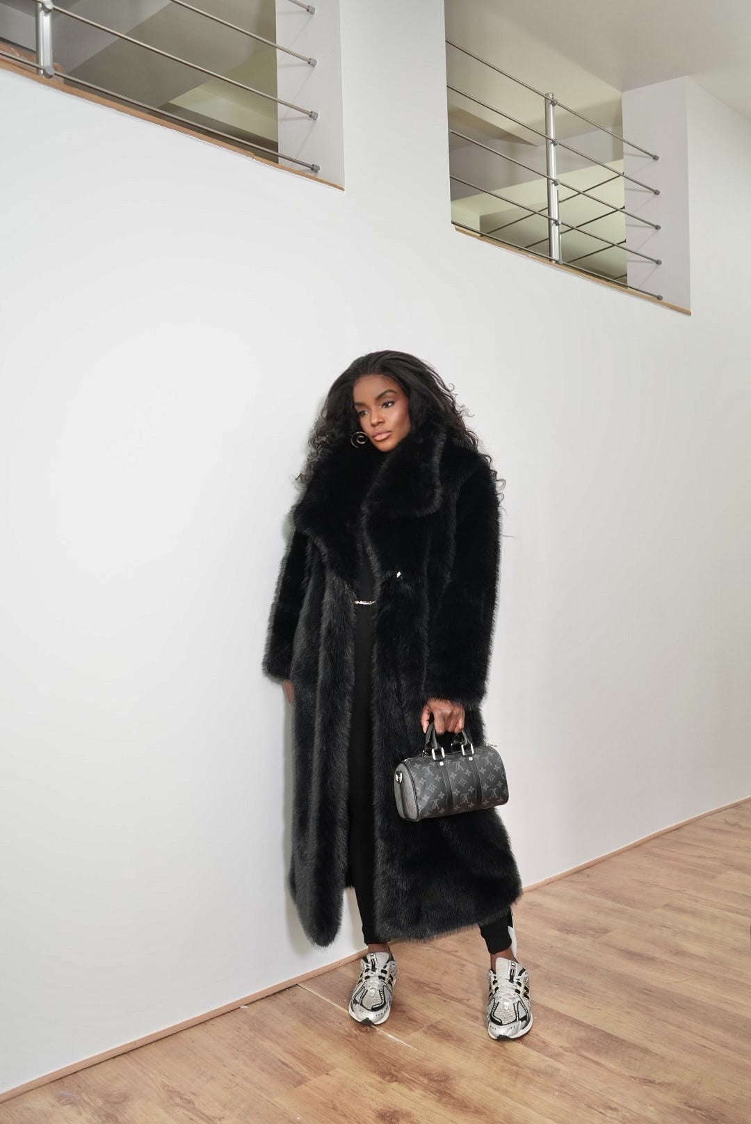 Manteau vegan long Oversize luxe