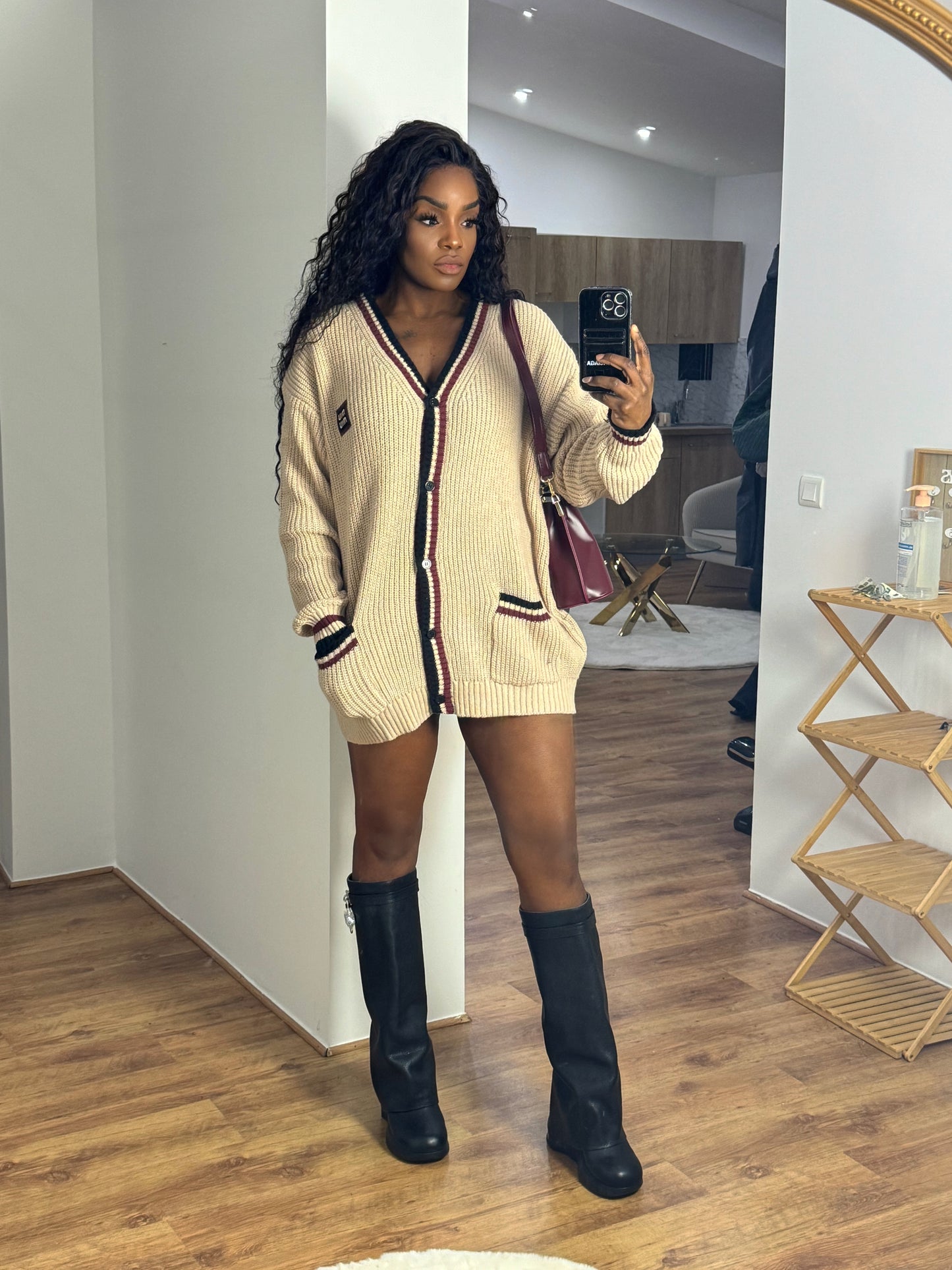 Maxi gilet oversize écusson (dupe parfait )