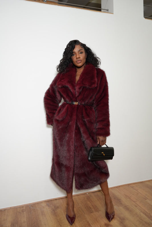 Manteau vegan long Oversize luxe