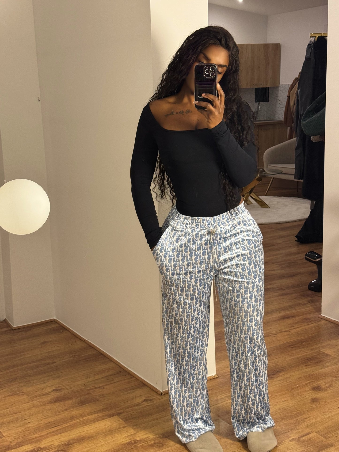Pantalon velvet hologram