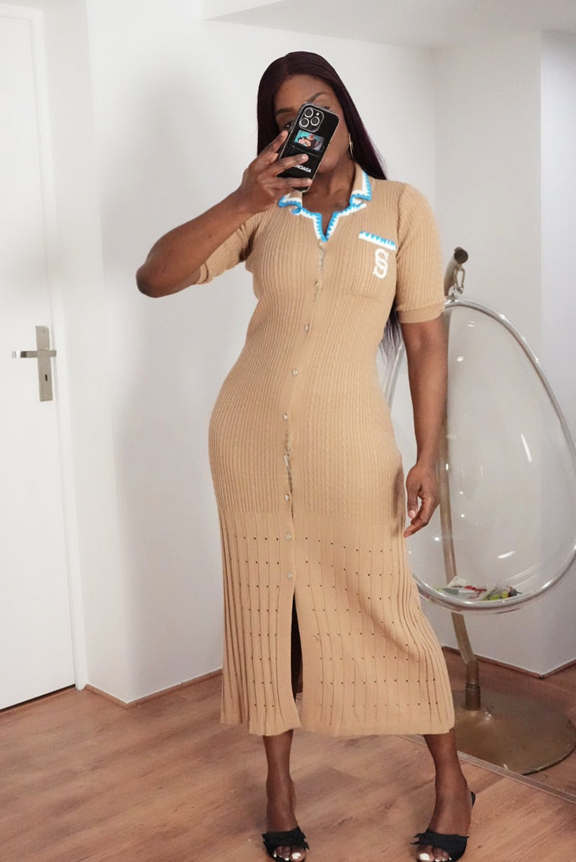 Robe Pull Boutonnée