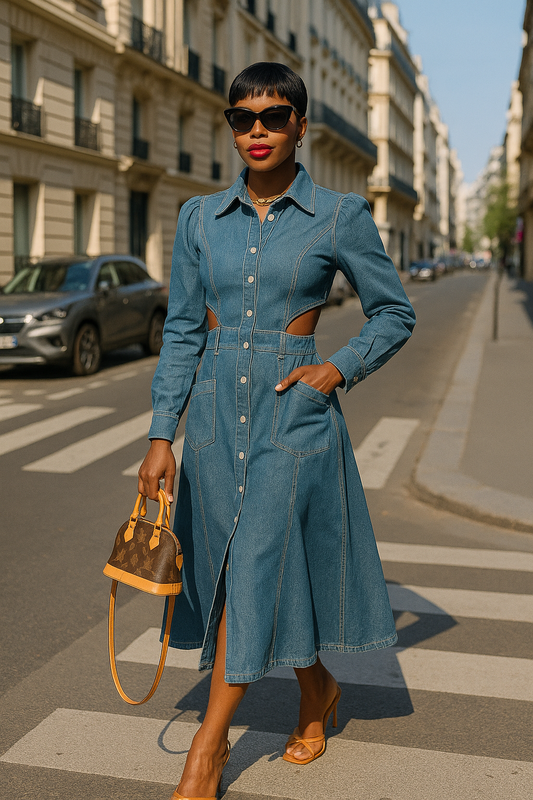 Robe Jean “Cut Side Chic”