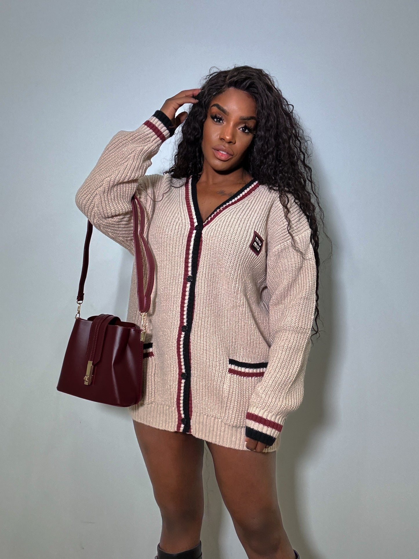 Maxi gilet oversize écusson (dupe parfait )