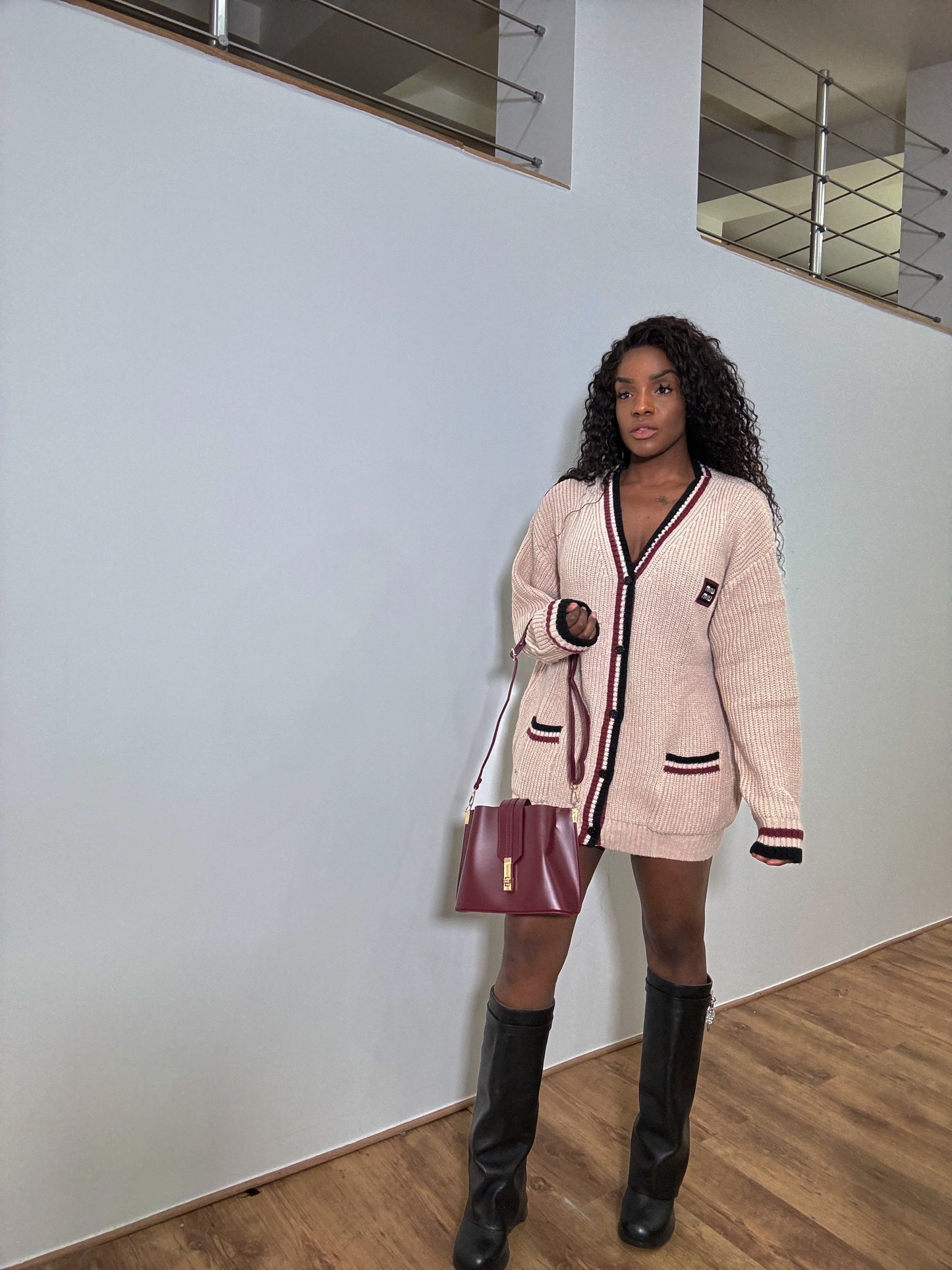 Maxi gilet oversize écusson (dupe parfait )