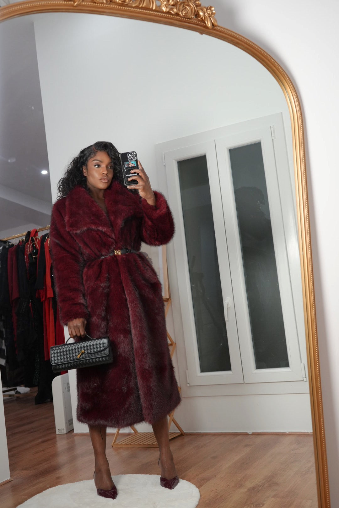 Manteau vegan long Oversize luxe