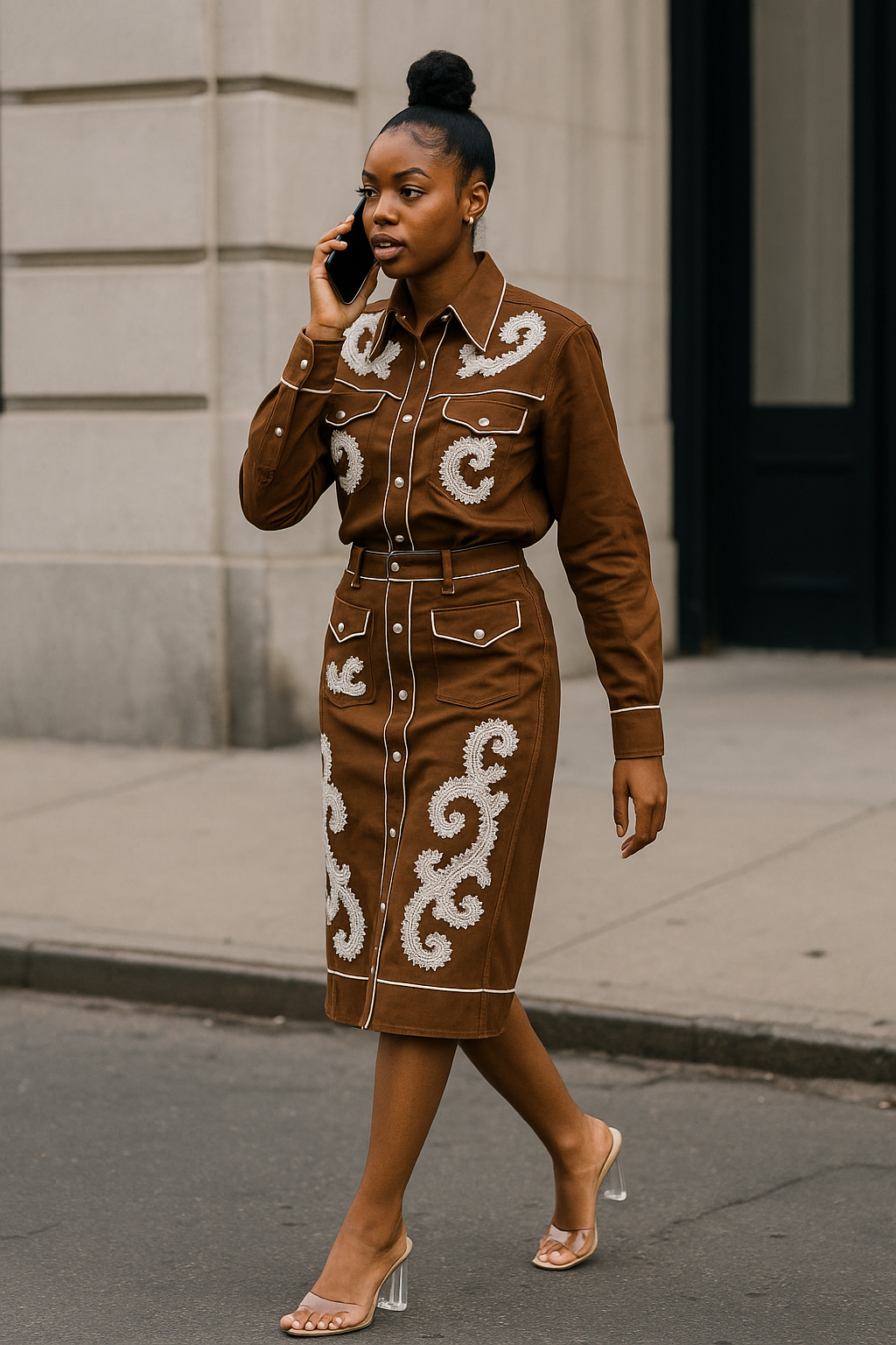 ENSEMBLE WESTERN BRODÉ