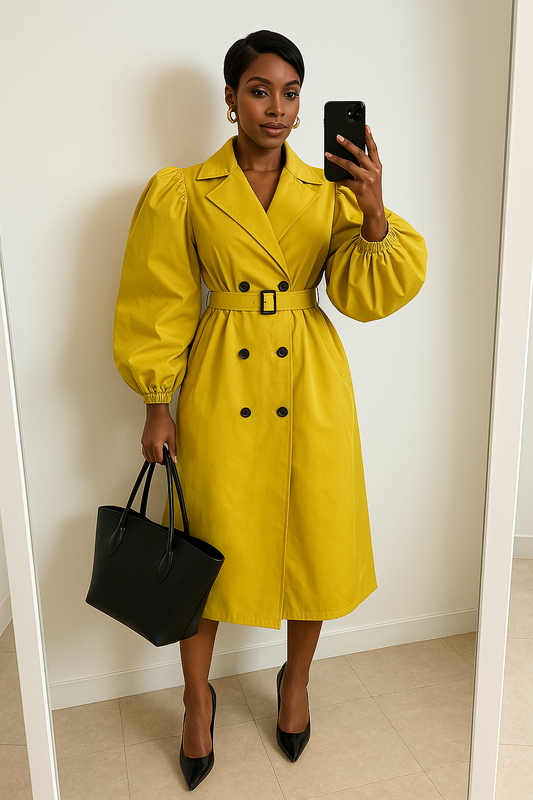 Trench bouffant mi saison