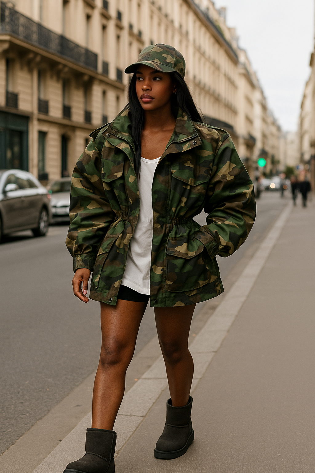 Veste Camouflage Oversize