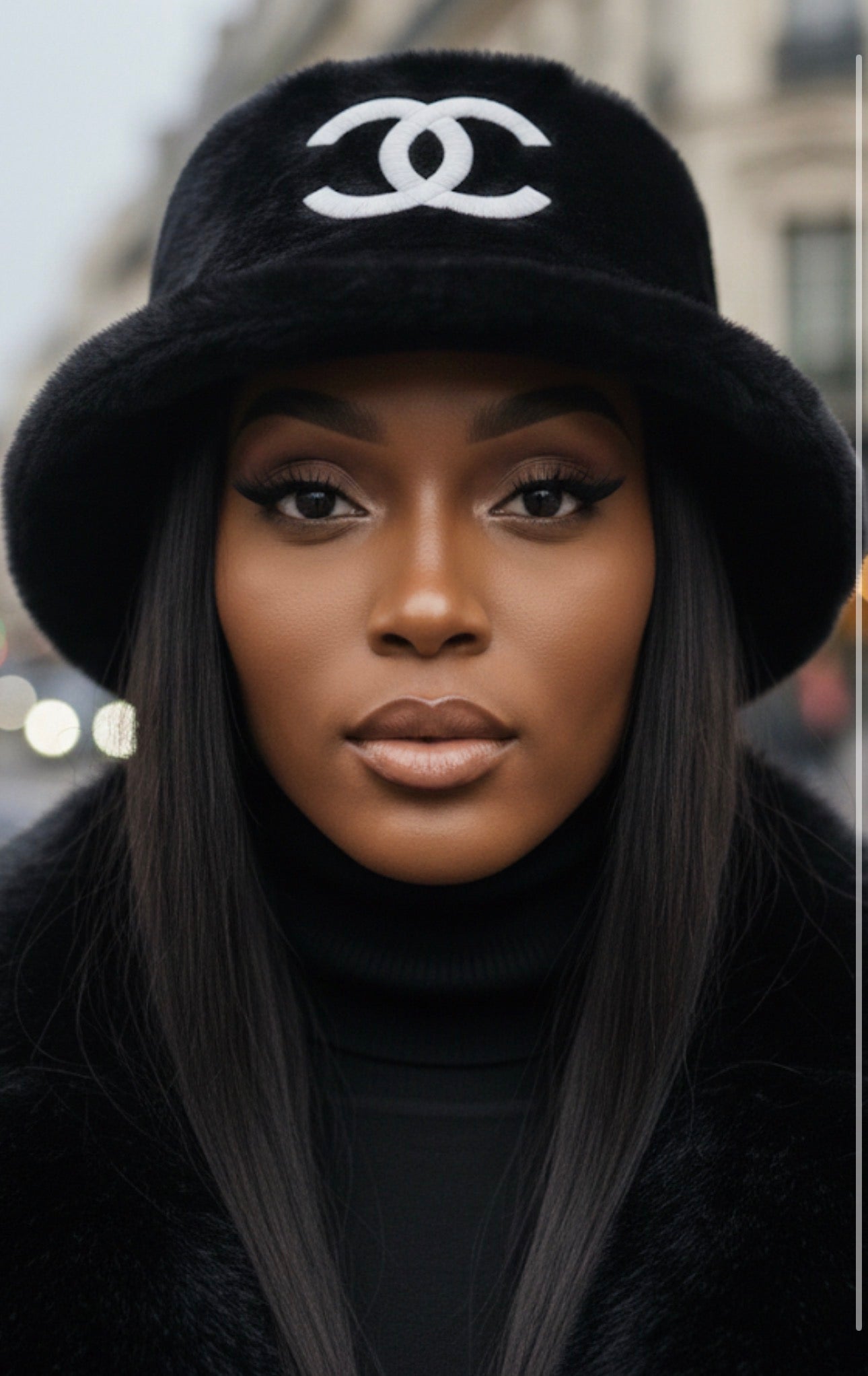 Chapeau Bob Luxe – Noir Intemporel