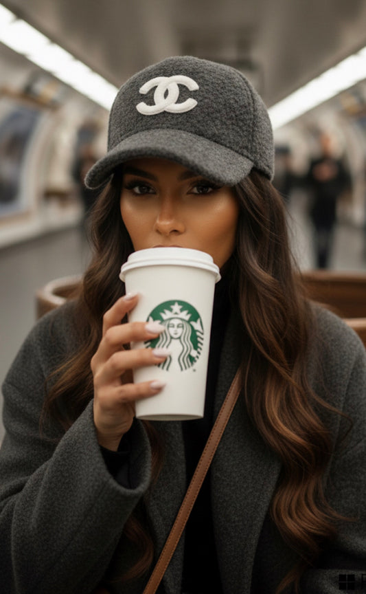 Casquette grise molletonné inspiré