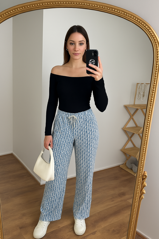 Pantalon velvet hologram