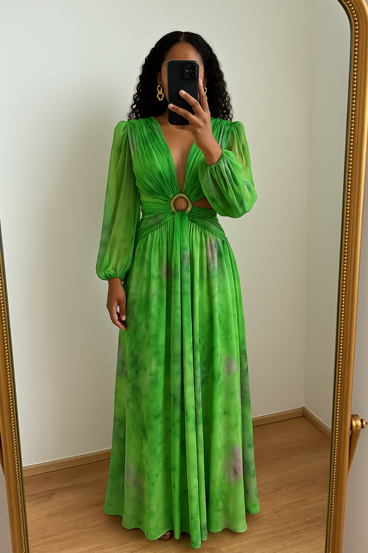 Robe Longue Verte Émeraude